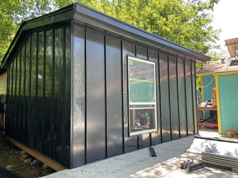 Black standing seam metal wall panels for Roof Inspection in Salinas